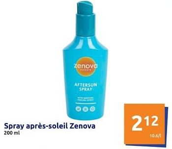 Promoties Spray apres-soleil zenova - Zenova - Geldig van 24/04/2024 tot 30/04/2024 bij Action