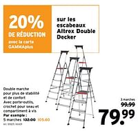 Promotions Sur les escabeaux altrex double decker - Altrex - Valide de 24/04/2024 à 30/04/2024 chez Gamma