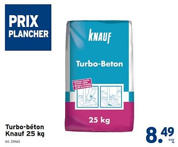 Promoties Turbo-béton knauf - Knauf - Geldig van 24/04/2024 tot 30/04/2024 bij Gamma