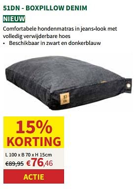 Promoties 51dn boxpillow denim - Huismerk - Horta - Geldig van 24/04/2024 tot 05/05/2024 bij Horta