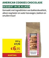 Promoties American cookies chocolade - Huismerk - Horta - Geldig van 24/04/2024 tot 05/05/2024 bij Horta