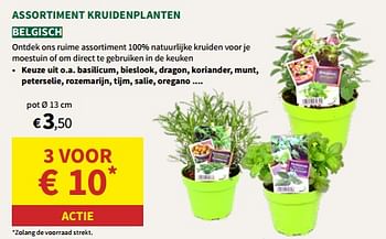 Promoties Assortiment kruidenplanten - Huismerk - Horta - Geldig van 24/04/2024 tot 05/05/2024 bij Horta