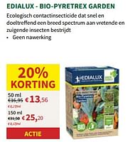 Promoties Edialux bio pyretrex garden - Edialux - Geldig van 24/04/2024 tot 05/05/2024 bij Horta