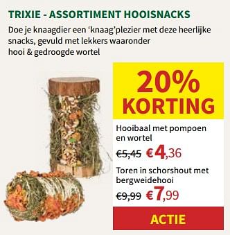 Promoties Hooibaal met pompoen en wortel - Trixie - Geldig van 24/04/2024 tot 05/05/2024 bij Horta