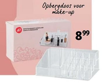 Promotions Opbergdoos voor make up - Produit maison - DI - Valide de 24/04/2024 à 07/05/2024 chez DI