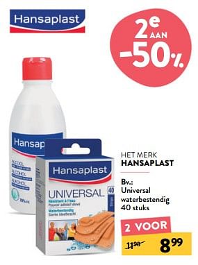Promotions Universal waterbestendig - Hansaplast - Valide de 24/04/2024 à 07/05/2024 chez DI