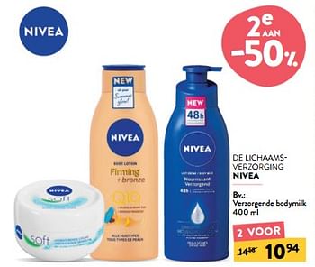 Promotions Verzorgende bodymilk - Nivea - Valide de 24/04/2024 à 07/05/2024 chez DI