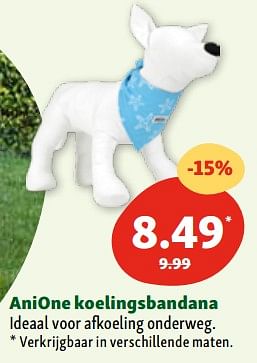 Promotions Anione koelingsbandana - Anione - Valide de 30/04/2024 à 06/05/2024 chez Maxi Zoo