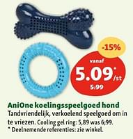 Promoties Anione koelingsspeelgoed hond - Anione - Geldig van 30/04/2024 tot 06/05/2024 bij Maxi Zoo