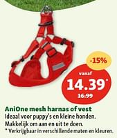 Promoties Anione mesh harnas of vest - Anione - Geldig van 30/04/2024 tot 06/05/2024 bij Maxi Zoo