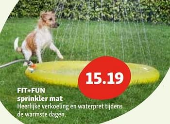Promotions Fit+fun sprinkler mat - Fit + Fun - Valide de 30/04/2024 à 06/05/2024 chez Maxi Zoo
