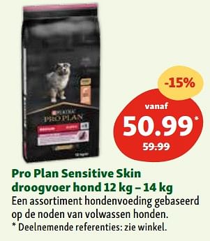 Promotions Pro plan sensitive skin droogvoer hond - Purina - Valide de 30/04/2024 à 06/05/2024 chez Maxi Zoo