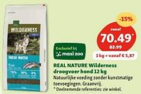 Promoties Real nature wilderness droogvoer hond - Real Nature - Geldig van 30/04/2024 tot 06/05/2024 bij Maxi Zoo