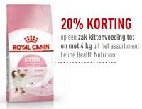 20% korting op een zak kittenvoeding-Royal Canin
