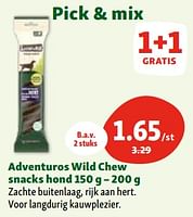 Promoties Adventuros wild chew snacks hond - Purina - Geldig van 30/04/2024 tot 06/05/2024 bij Maxi Zoo