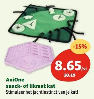Promotions Anione snack- of likmat kat - Anione - Valide de 30/04/2024 à 06/05/2024 chez Maxi Zoo