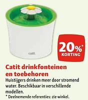 Promoties Catit drinkfonteinen en toebehoren 20% korting - Catit - Geldig van 30/04/2024 tot 06/05/2024 bij Maxi Zoo
