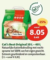 Promoties Cat`s best original - Cat's best - Geldig van 30/04/2024 tot 06/05/2024 bij Maxi Zoo