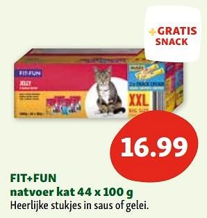 Promotions Fit+fun natvoer kat - Fit + Fun - Valide de 30/04/2024 à 06/05/2024 chez Maxi Zoo