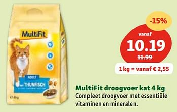 Promoties Multifit droogvoer kat - Multifit - Geldig van 30/04/2024 tot 06/05/2024 bij Maxi Zoo
