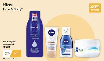 Promotions Face + body bodymilk verzorgend - Nivea - Valide de 24/04/2024 à 11/05/2024 chez De Online Drogist