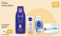 Promoties Face + body bodymilk verzorgend - Nivea - Geldig van 24/04/2024 tot 11/05/2024 bij De Online Drogist