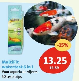 Promotions Multifit watertest 6 in 1 - Multifit - Valide de 30/04/2024 à 06/05/2024 chez Maxi Zoo