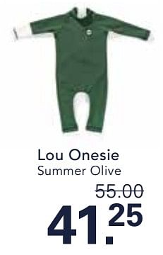 Promotions Lou onesie summer olive - Tenue Soleil - Valide de 24/04/2024 à 11/05/2024 chez De Online Drogist