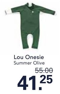 Lou onesie summer olive-Tenue Soleil