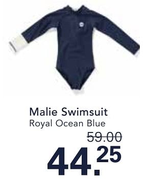 Promotions Malie swimsuit royal ocean blue - Tenue Soleil - Valide de 24/04/2024 à 11/05/2024 chez De Online Drogist