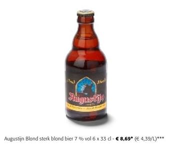 Promotions Augustijn blond sterk blond bier - Augustijn - Valide de 24/04/2024 à 07/05/2024 chez Colruyt