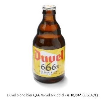Promotions Duvel blond bier - Duvel - Valide de 24/04/2024 à 07/05/2024 chez Colruyt