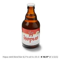 Hopus sterk blond bier-Hopus
