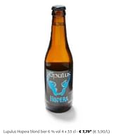 Promoties Lupulus hopera blond bier - Lupulus - Geldig van 24/04/2024 tot 07/05/2024 bij Colruyt