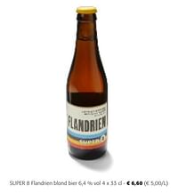 Super 8 flandrien blond bier-Brouwerij Haacht
