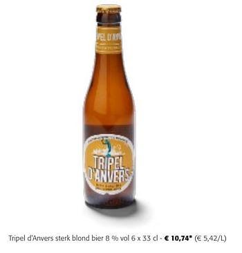 Promotions Tripel d`anvers sterk blond bier - De Koninck - Valide de 24/04/2024 à 07/05/2024 chez Colruyt