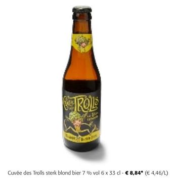 Promotions Cuvée des trolls sterk blond bier - Cuvée des Trolls - Valide de 24/04/2024 à 07/05/2024 chez Colruyt