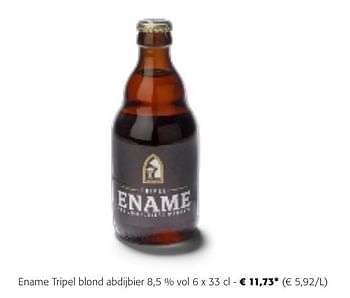 Promotions Ename tripel blond abdijbier - Ename - Valide de 24/04/2024 à 07/05/2024 chez Colruyt
