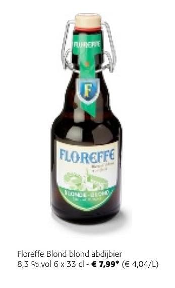 Promoties Floreffe blond blond abdijbier - Floreffe - Geldig van 24/04/2024 tot 07/05/2024 bij Colruyt
