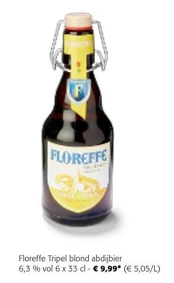Promotions Floreffe tripel blond abdijbier - Floreffe - Valide de 24/04/2024 à 07/05/2024 chez Colruyt