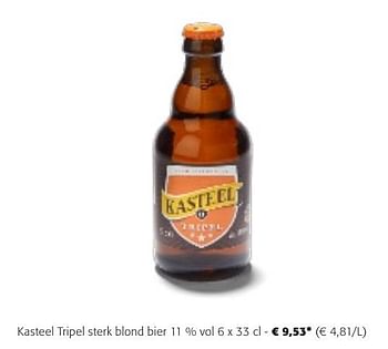 Promotions Kasteel tripel sterk blond bier - Kasteelbier - Valide de 24/04/2024 à 07/05/2024 chez Colruyt