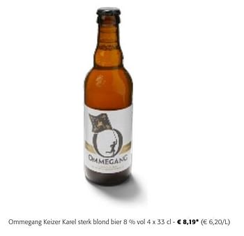 Promotions Ommegang keizer karel sterk blond bier - Ommegang - Valide de 24/04/2024 à 07/05/2024 chez Colruyt