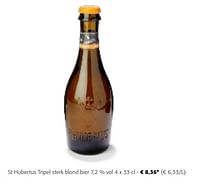 St hubertus tripel sterk blond bier-St Hubertus