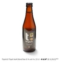 Tripick 8 tripel sterk blond bier-Tripick