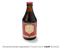 Chimay rood donker trappistenbier-Chimay