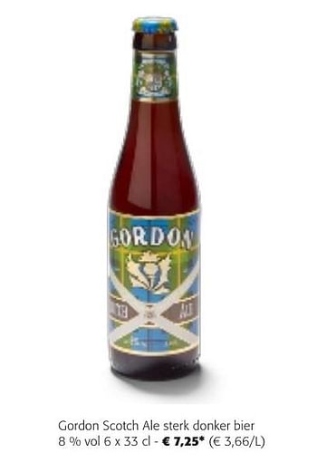 Promotions Gordon scotch ale sterk donker bier - Gordon - Valide de 24/04/2024 à 07/05/2024 chez Colruyt