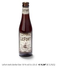 Lefort sterk donker bier-Lefort