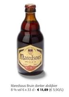 Promoties Maredsous bruin donker abdijbier - Maredsous - Geldig van 24/04/2024 tot 07/05/2024 bij Colruyt