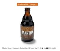 Martha brown eyes sterk donker bier-Martha