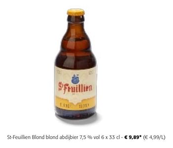 Promotions St-feuillien blond blond abdijbier - St Feuillien - Valide de 24/04/2024 à 07/05/2024 chez Colruyt